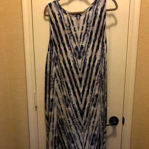 Blue Tie Dye Dress